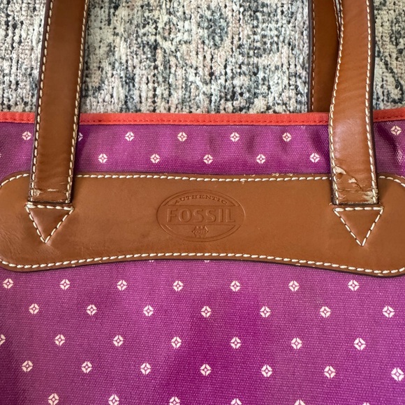 Fossil Purple Tote Bag - Picture 3 of 3